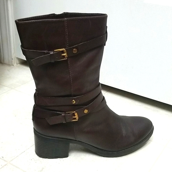 [Like New] BANDOLINO brown leather dursal boots - Picture 8 of 8